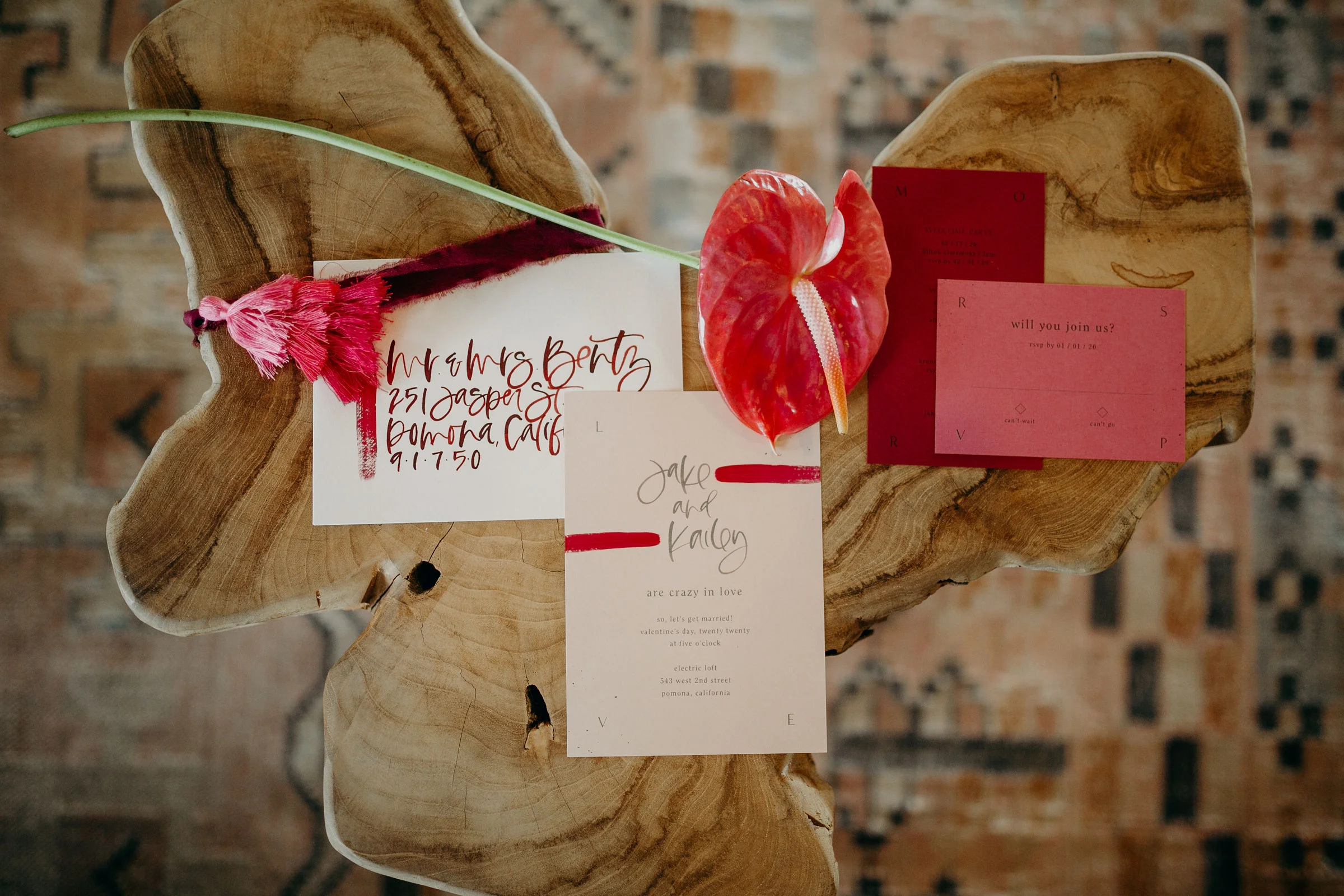 Photo: Deltoro Photo | Calligraphy: Bare Ink Co. | Rentals: Planks and Patina