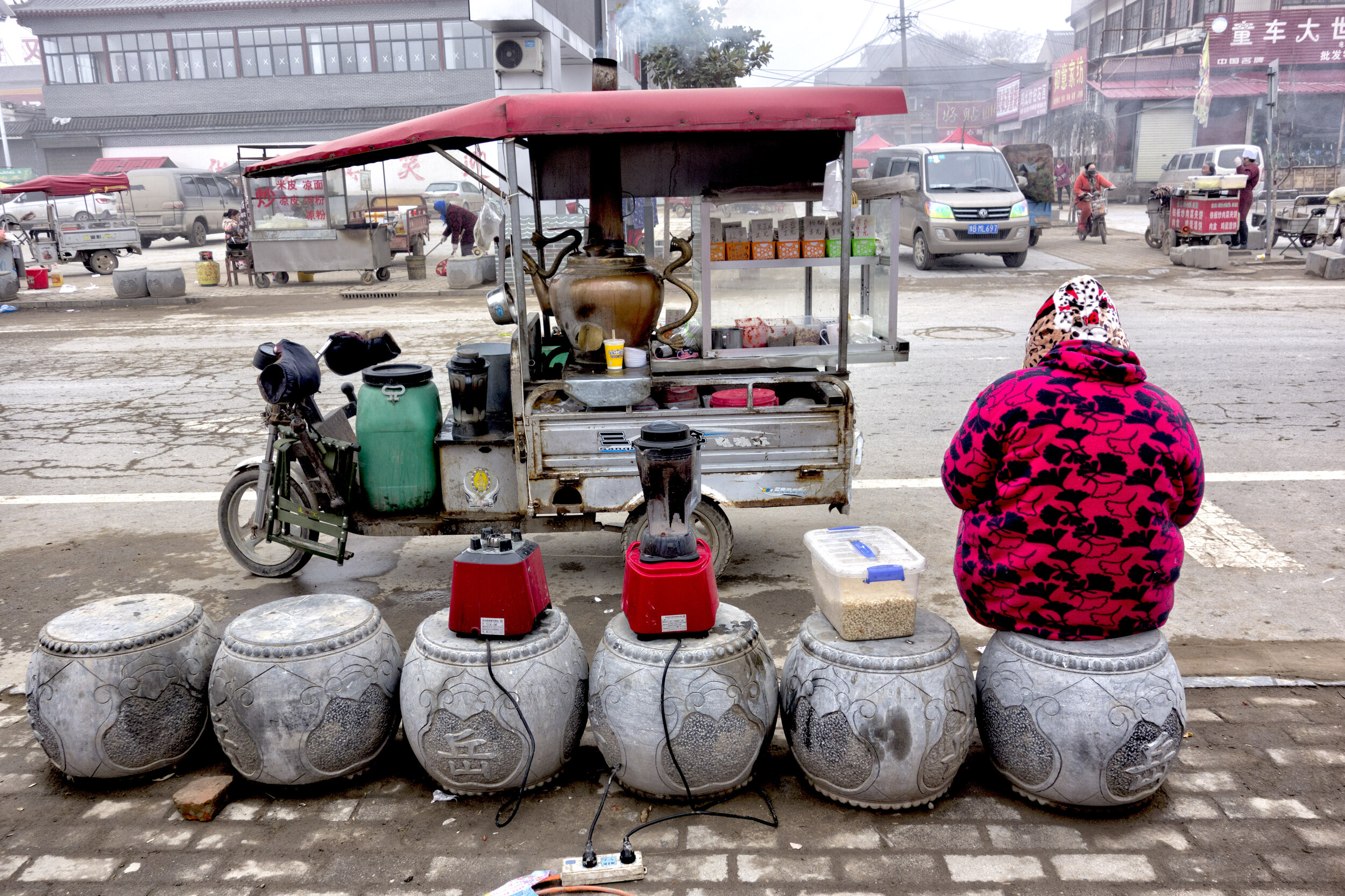 Woman in Red Jacket, Kaifeng