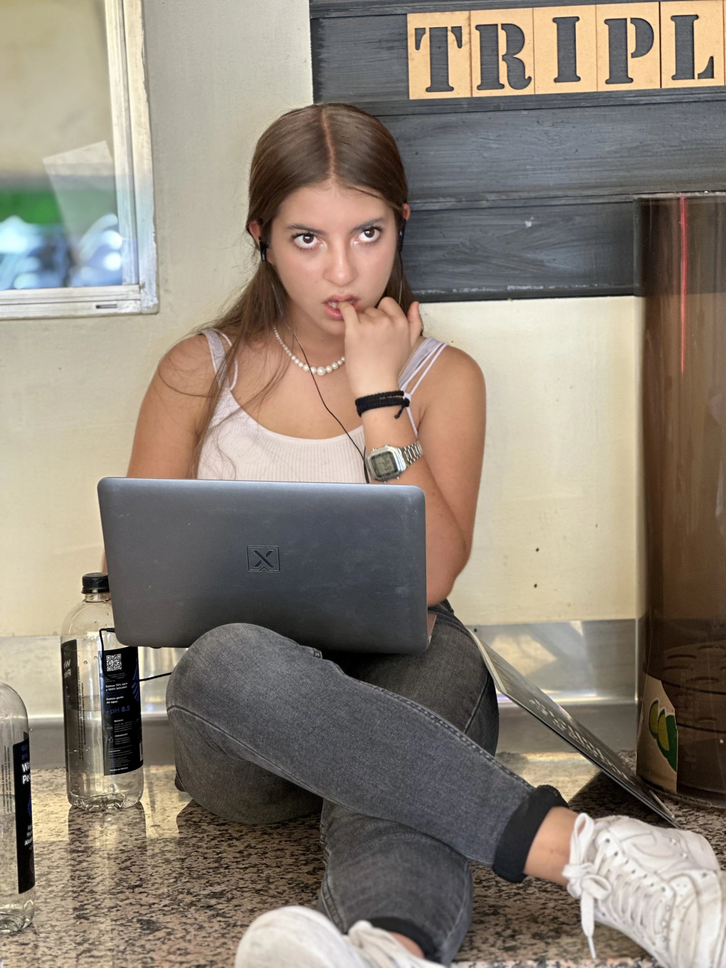 Girl on Computer