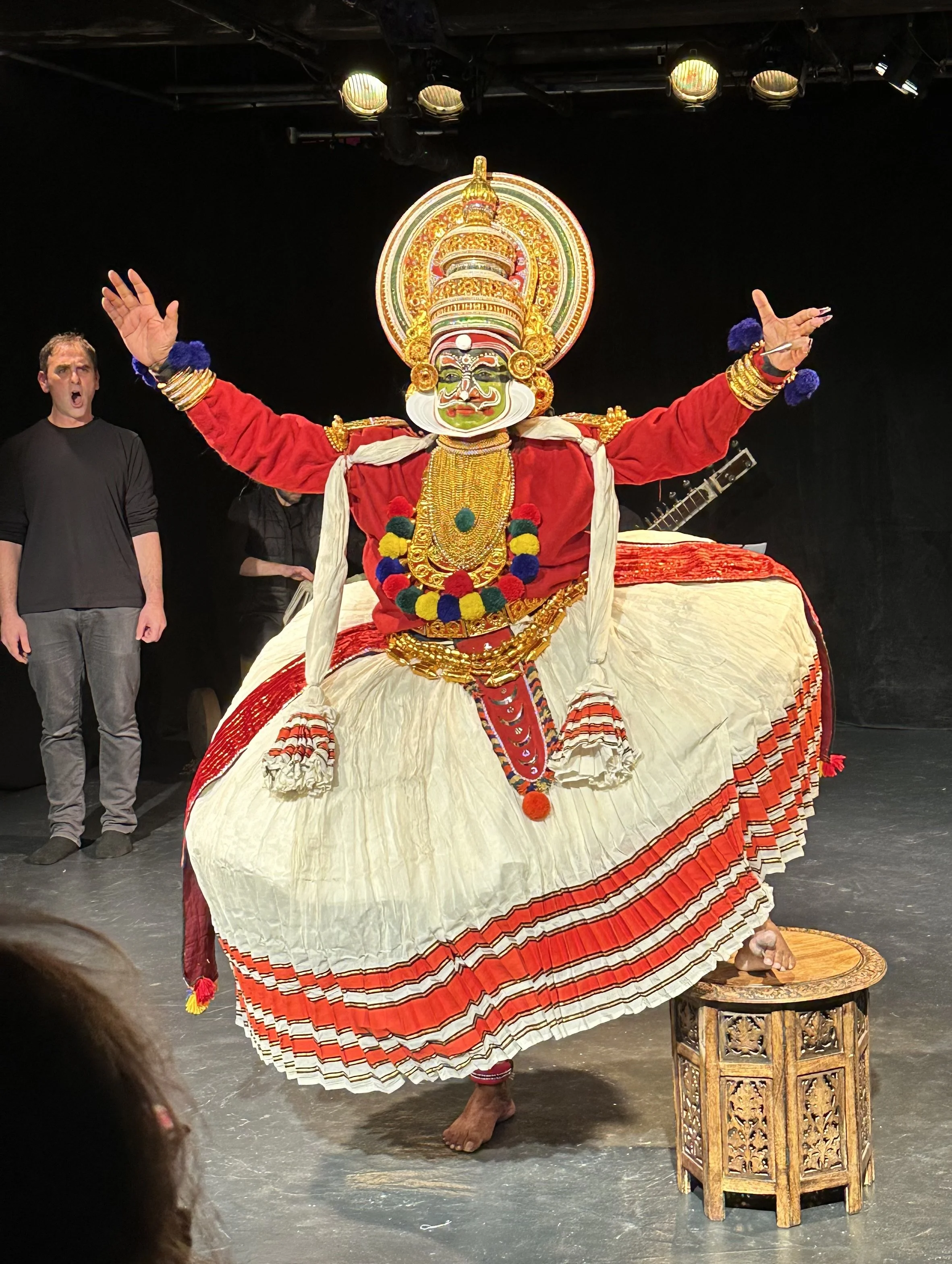 Kathakali Dancer performing 'Pharoah,' Theatre for the New City, New York City