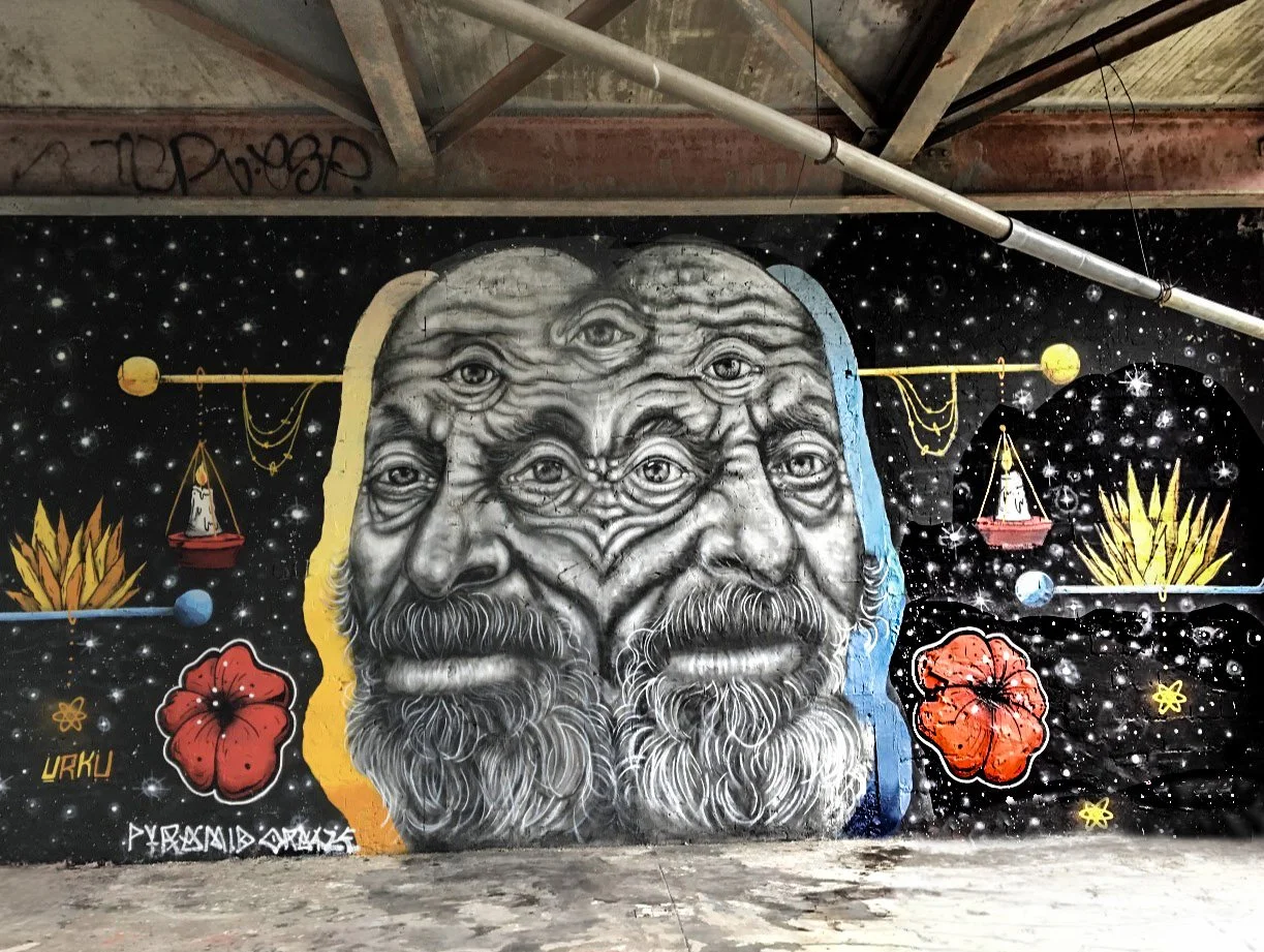 Two Faces Seven Eyes, Teufelsberg, Grunewald, Germany