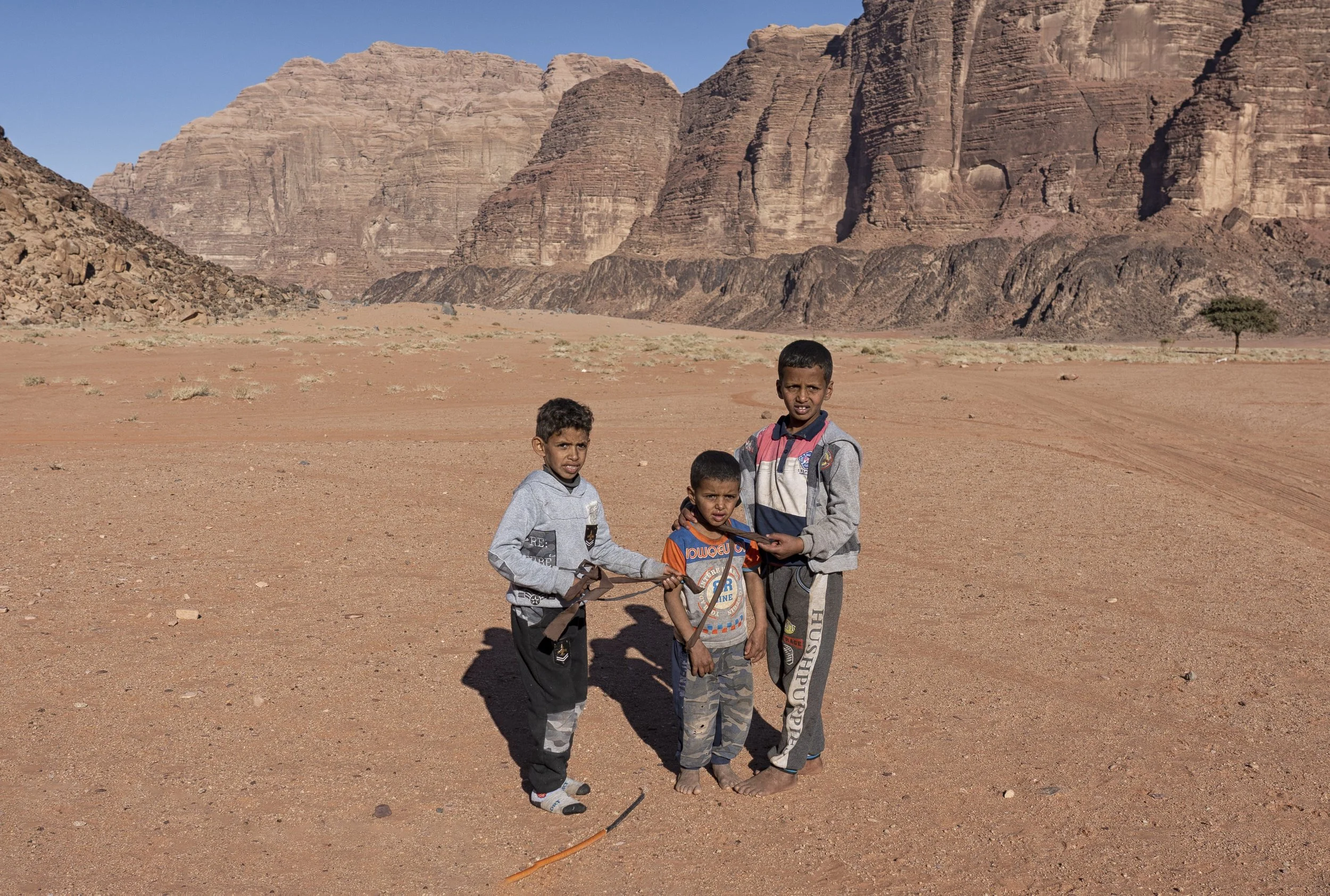 Three Boys, Wadi Rum, Jordan