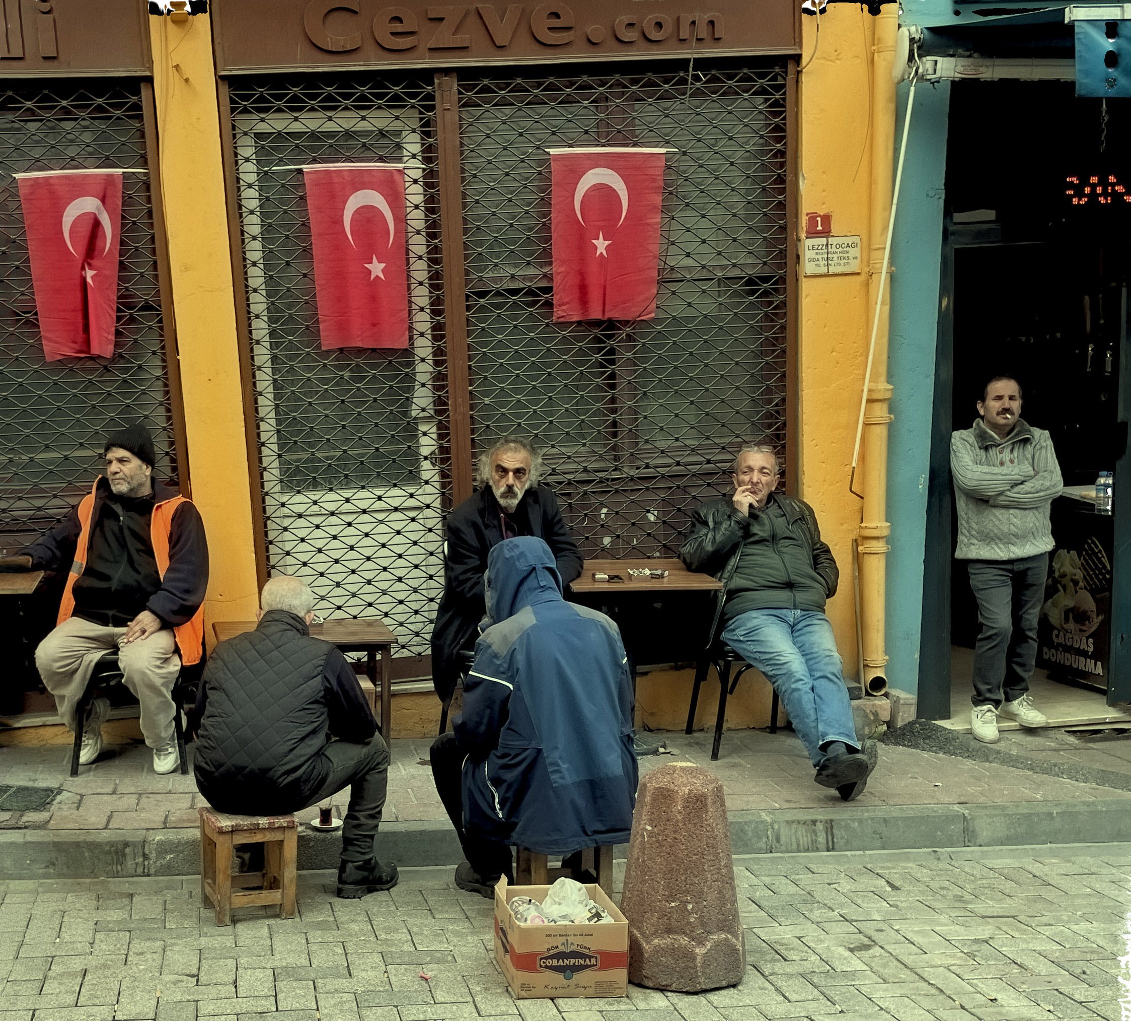 Men in Balat, Turkey