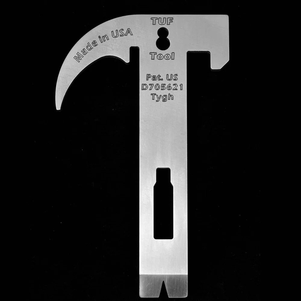 TUF 8 firefighter multi tool clean product view showing compact multi function design