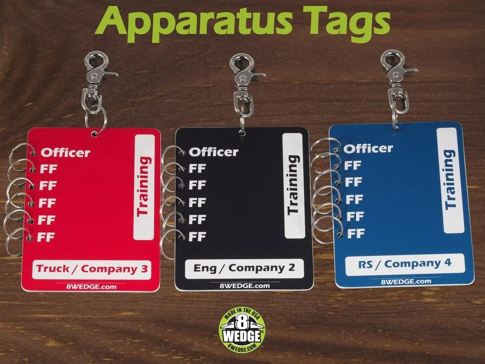 Apparatus Tags - Engine/Rescue/Truck Level Accountability & Crew Management