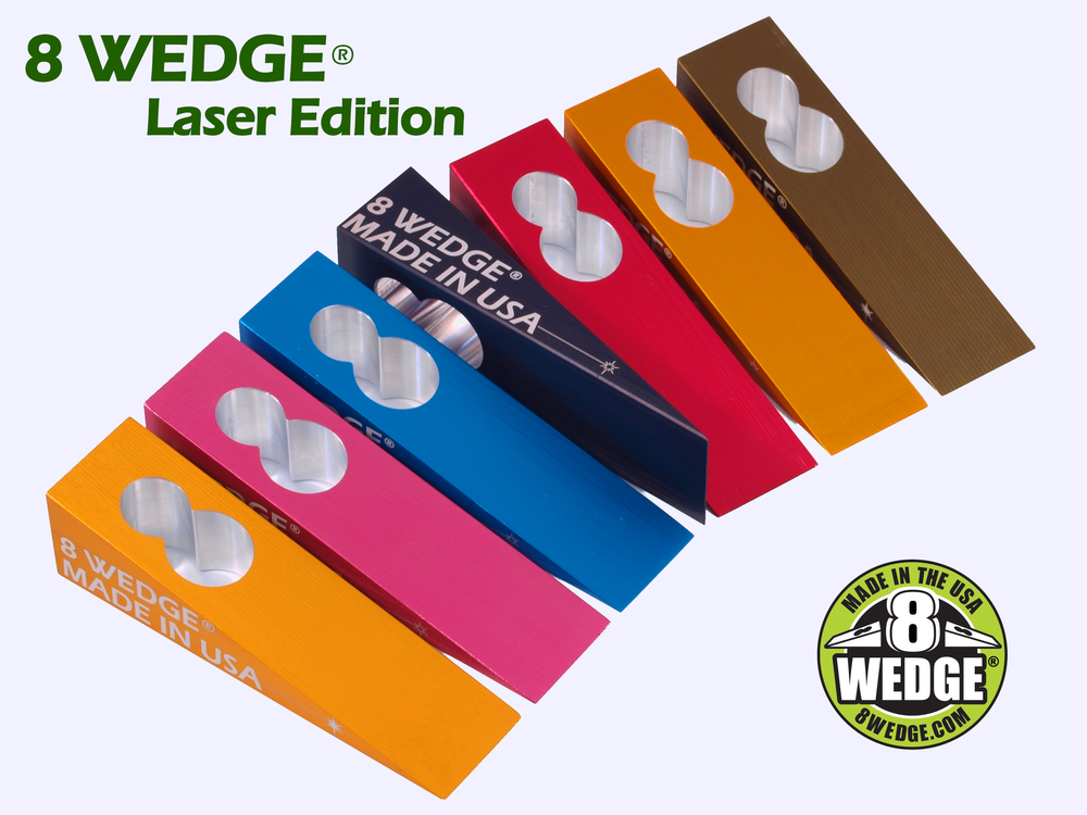 Laser Edition 8 WEDGE® - custom etched anodized tool for