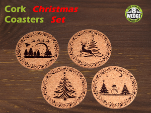 Cork Coaster Set – Benchmaster WoodworX