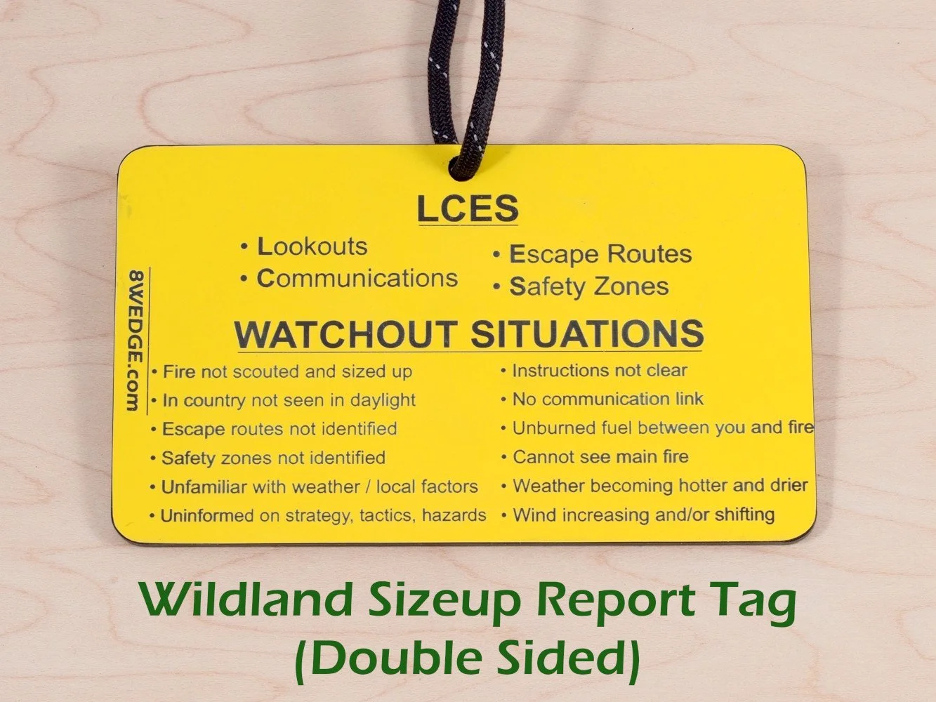 Wildland Sizeup Report Tag