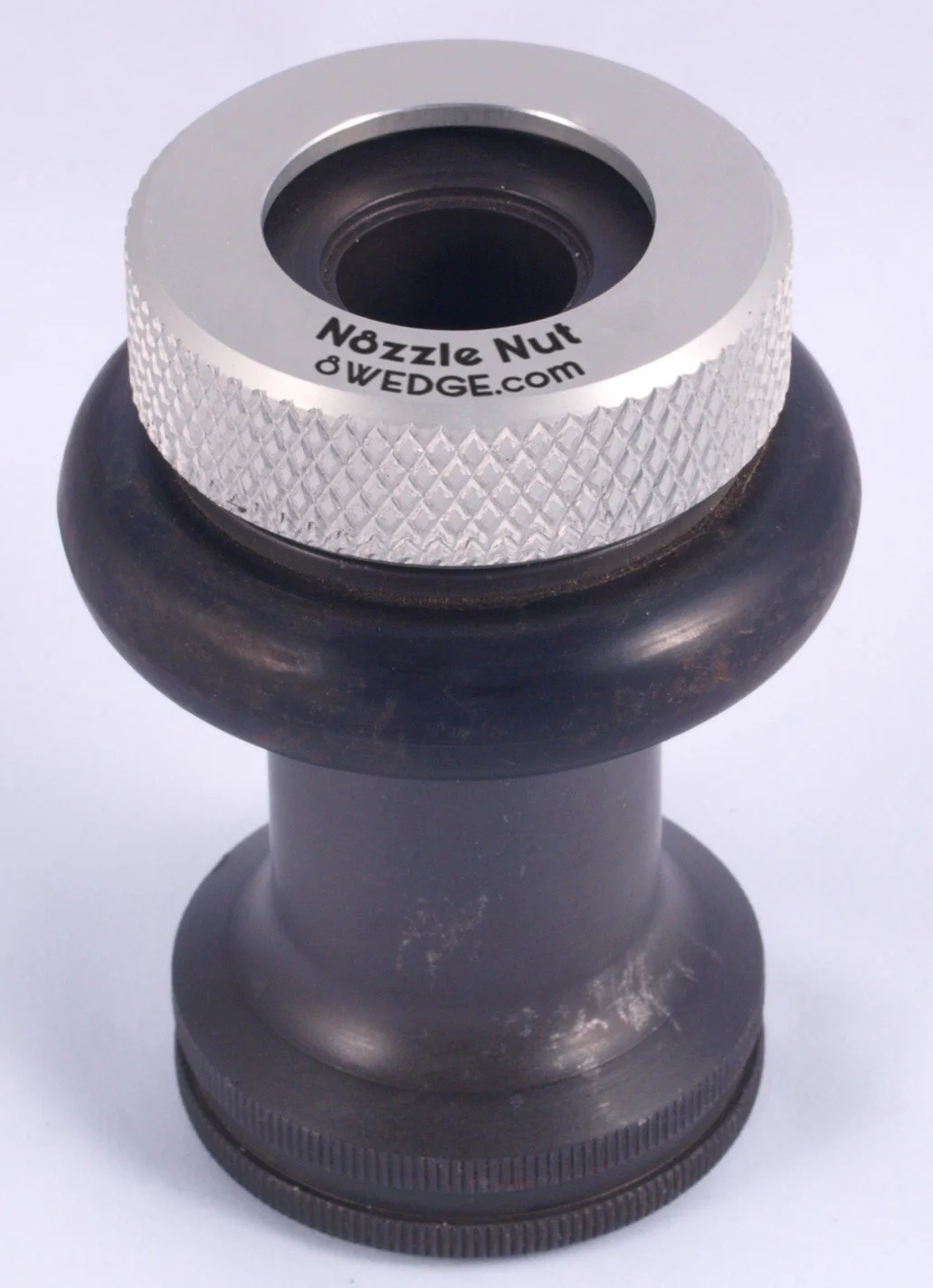 Single fire hose thread protector showing protective design and threaded interface