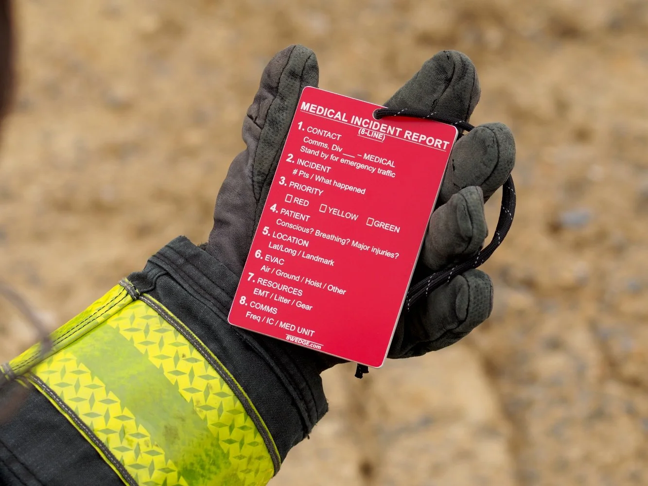Wildland Medical Incident Report Tag