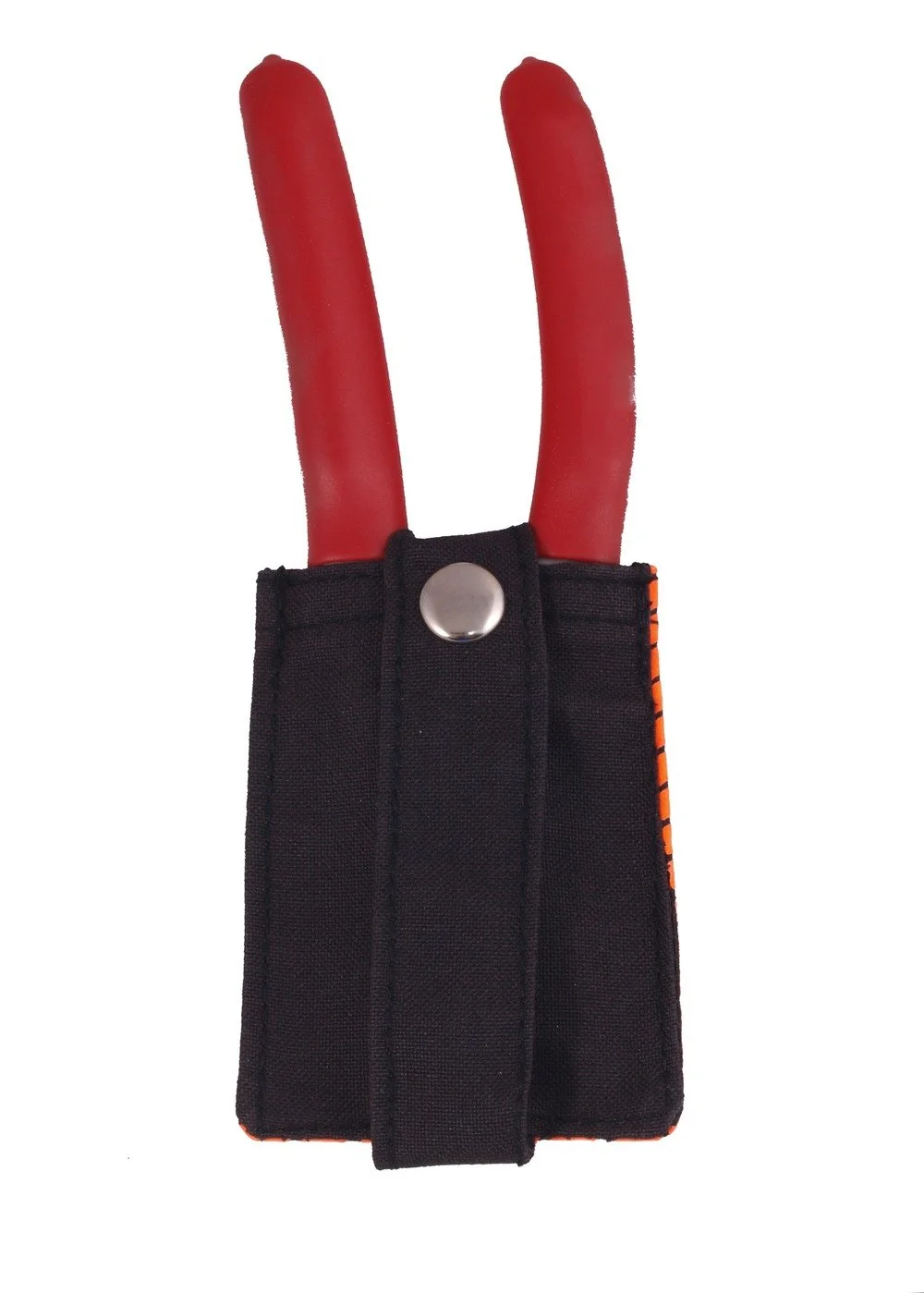 Klein tool secured in STRP firefighter pouch showing bottom retention and mounting stability
