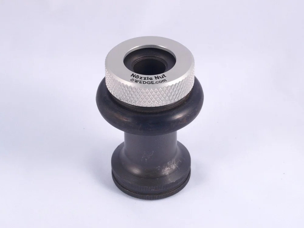 thread protector installed on fire hose fitting to prevent thread damage