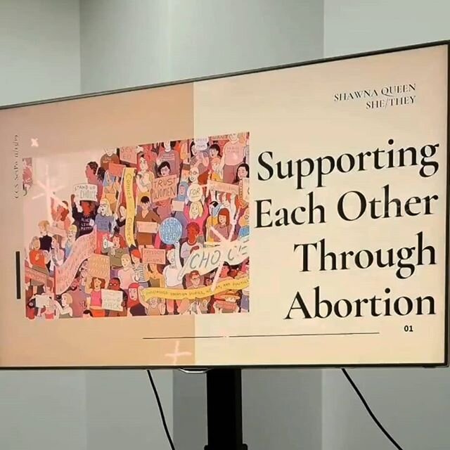 So grateful to have had the opportunity to share this workshop today! Thank you to everyone that came to learn about abortion peer support. I always get so nervous before talking to groups but you were all so kind and welcoming. Through changing the 