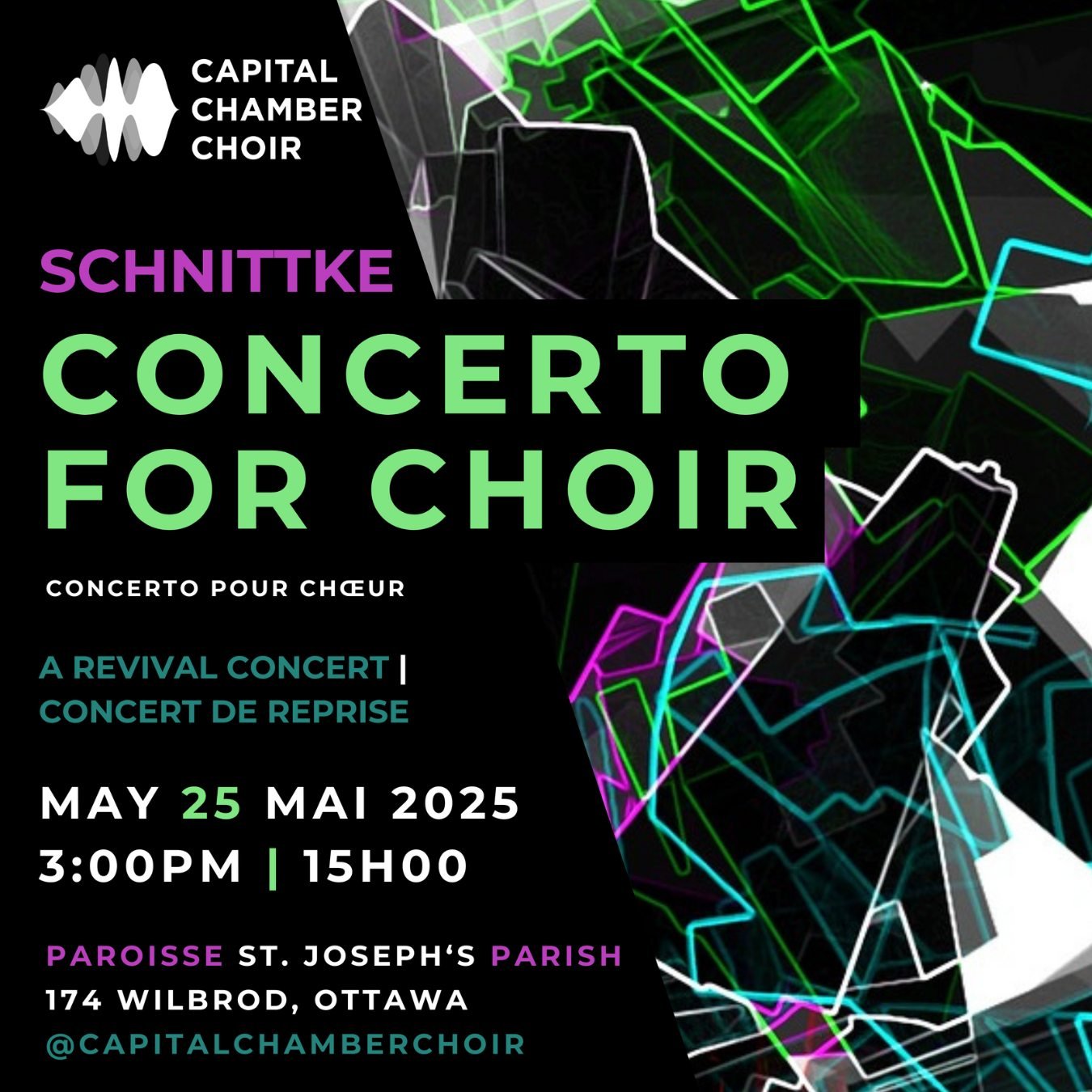 Tomorrow is the concert we never got to perform in 2020 due to COVID-19! We accept cash, debit, and credit at the doors if you haven't snagged an online ticket. Online ticket purchases close on May 25 at 12:00pm EST.

#choir #ottawamusic #choralmusic