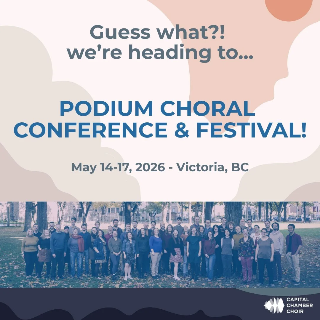 Before we launch our 25-26 season, we couldn't wait to share with you that we've been invited as a Singing Group for the next @podiumconference! Thank you to the Podium Committee and @choralcanada for selecting us to perform! 🎶🤩

#choir #choirtour 