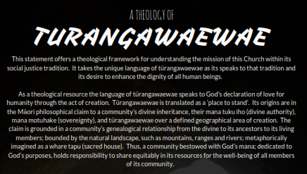 A Theology of Turangawaewae