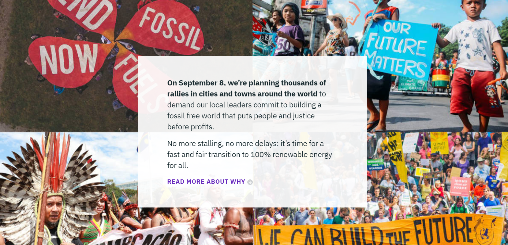 A global day of action on the climate is coming. 