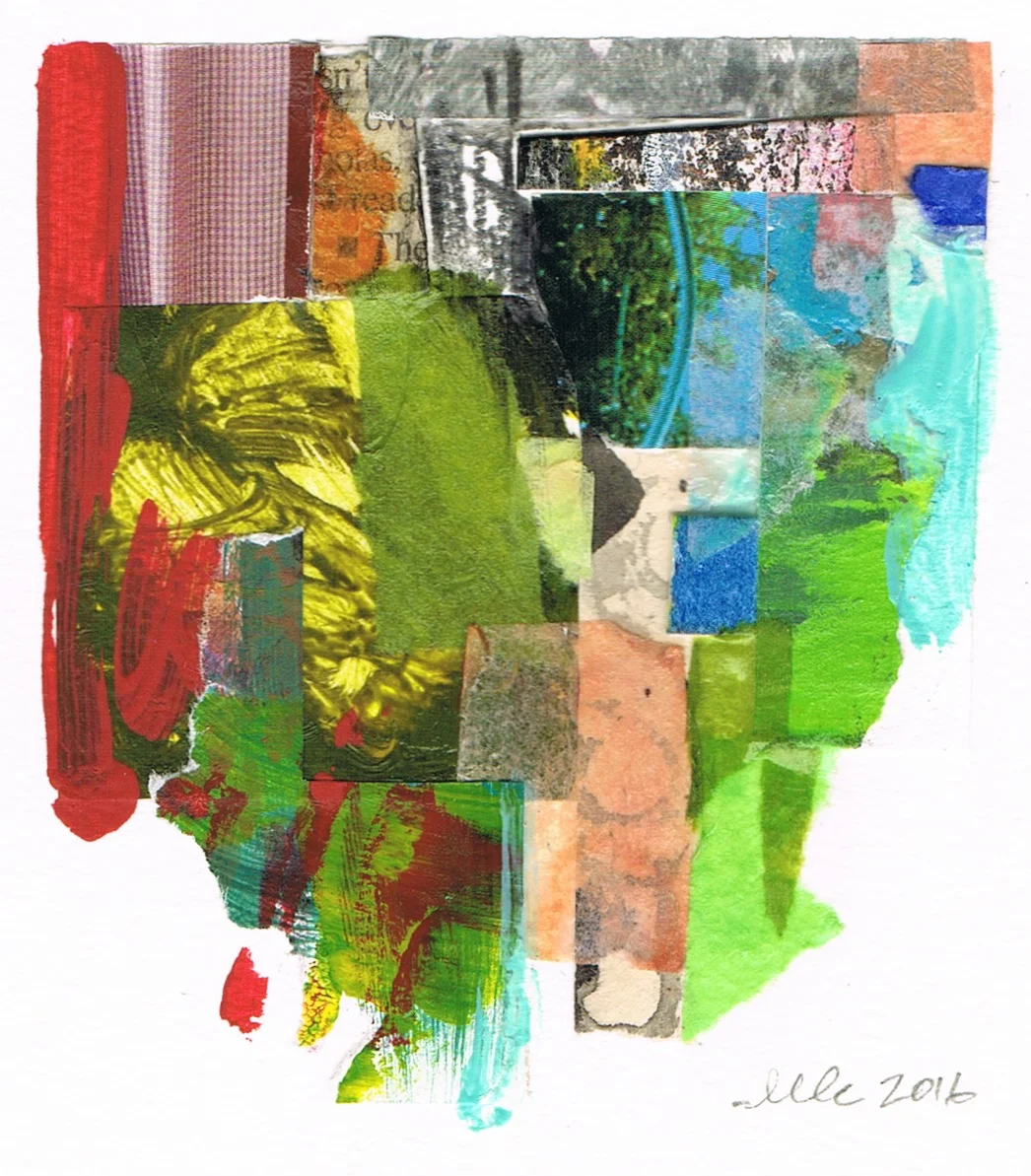 "Tide Pool" abstract collage by artist Melissa Combs © 2016 studio-mlc.com