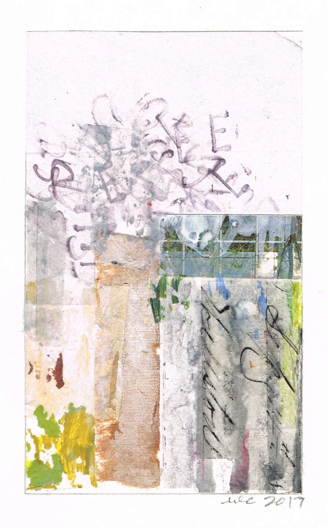 "Pile It On" abstract collage by artist Melissa Combs © 2017 studio-mlc.com
