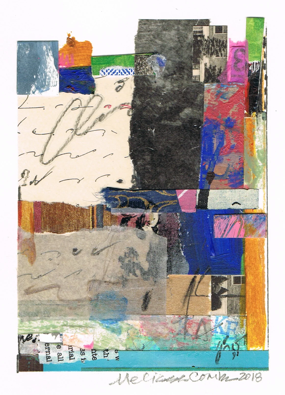 "Reformation" abstract collage by artist Melissa Combs © 2018 studio-mlc.com