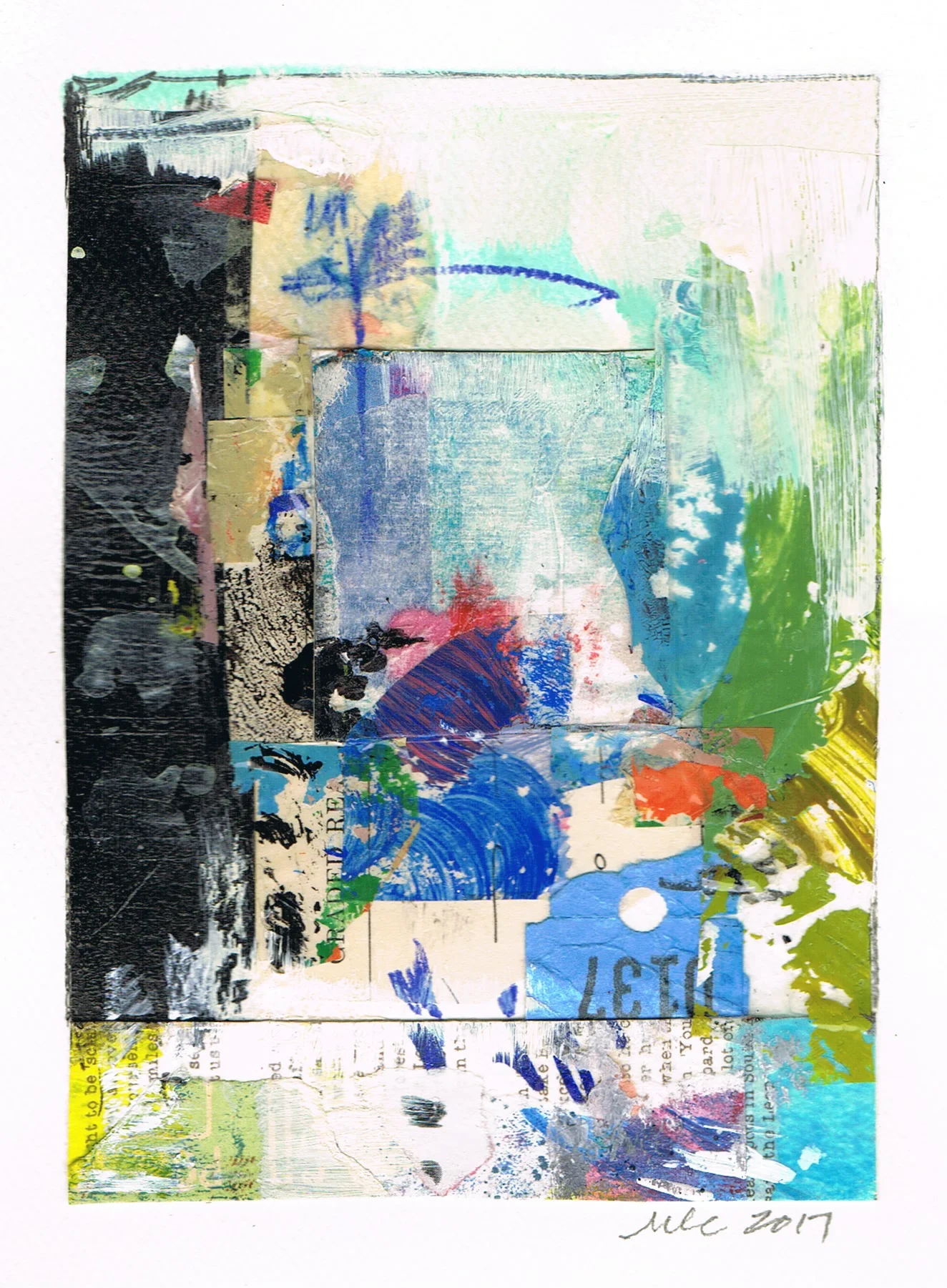 "No. 0137" abstract collage by artist Melissa Combs © 2017 studio-mlc.com