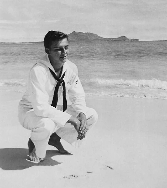 And here's Kurt on the beach in Hawaii wearing his "whites."
