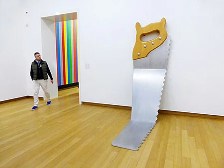 Claes Oldenburg's "Hard Saw" was included in the New York 13 exhibition