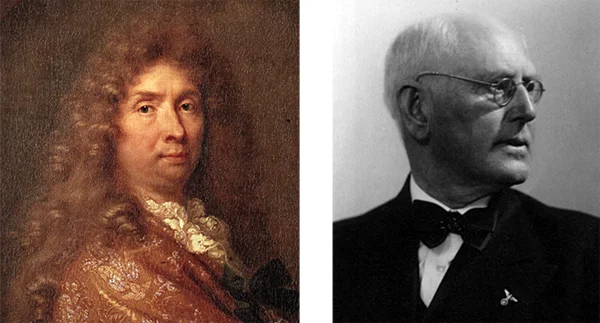 Influence over the arts - Left: Artist and theorist Charles Le Brun, Right: Nazi architect Paul Schultze-Naumburg.