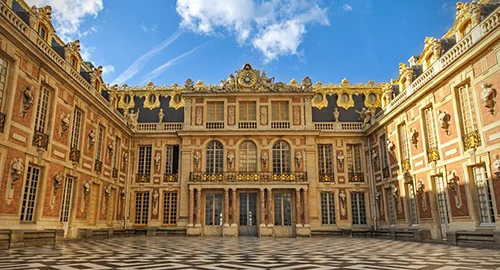 The Palace of Versailles, the royal palace of Louis XIV.