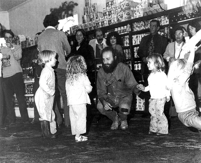 The "blond gang"- Zoe, Mimo, Shenin and Tashi - hanging out with Kurt in 1975 at an event at La Luna, the little and unassuming market that sits where the Oakville Grocery now operates. La Luna was just a stone's throw from the ranch.