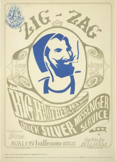A poster produced by The Family Dog for one of its concerts.
