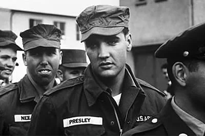 Elvis in the U.S. Army in 1958.