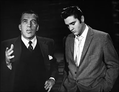 Ed Sullivan featured Elvis on his highly popular television program.