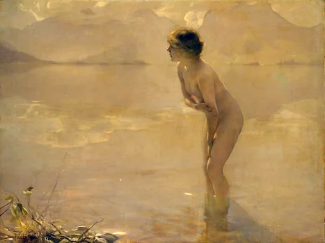 September Morn by Paul Chabas.