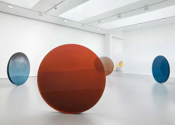 Discs by sculptor Dewain Valentine