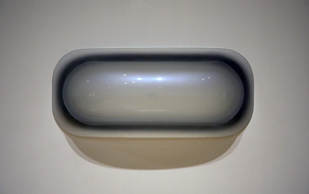 An untitled molded plexiglas work by Craig Kaufman