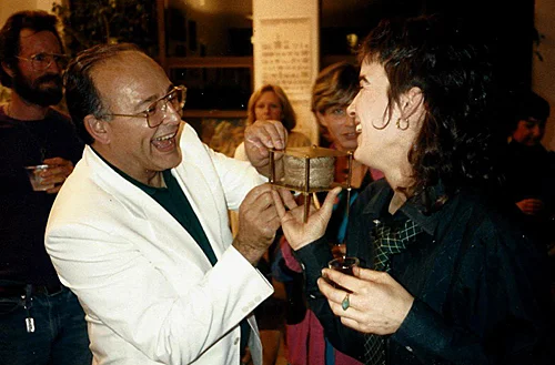 Kurt and Tamara enjoying the moment at the reception after the unveiling and lecture.