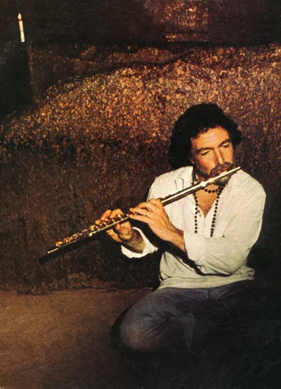 Paul Horn inside the Great Pyramid