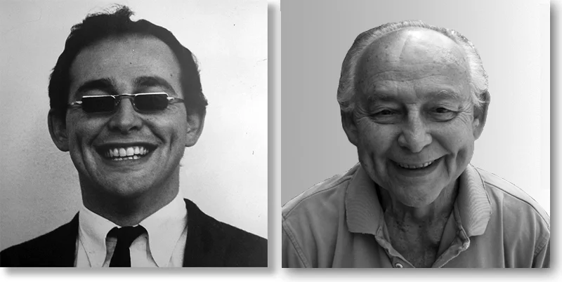 To the left is Kurt in 1966, the popular rock-star professor of UCLA; to the right, as he looked in 2010, after 40 years of teaching.