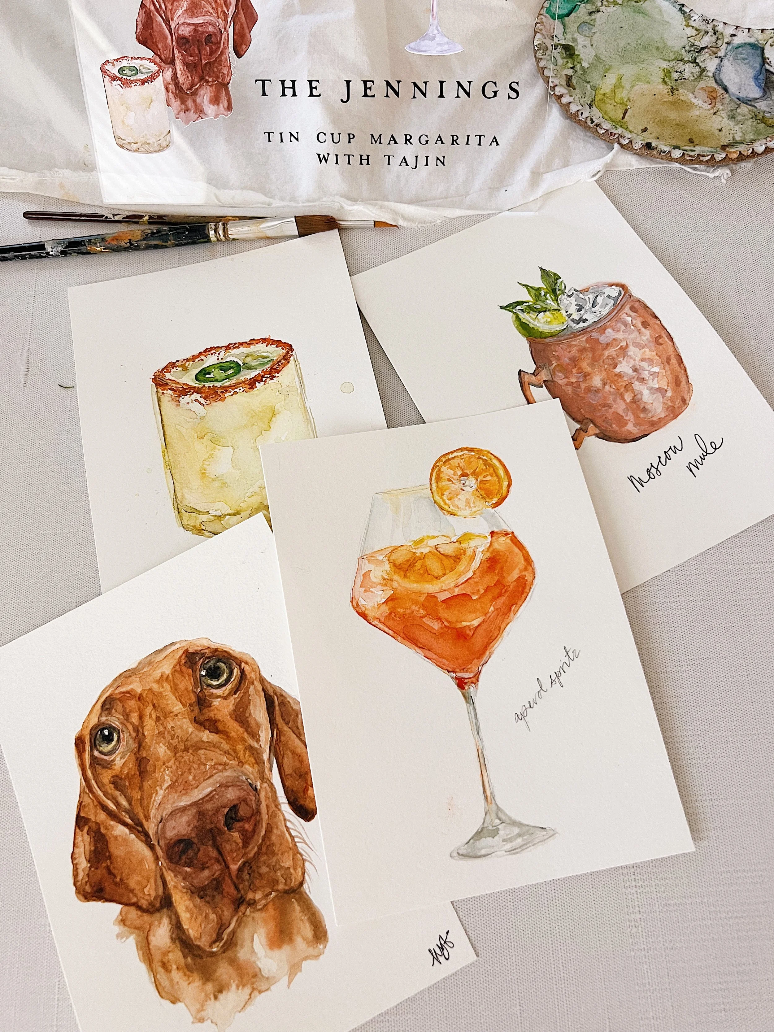 Custom Artwork for Signature Cocktails Sign