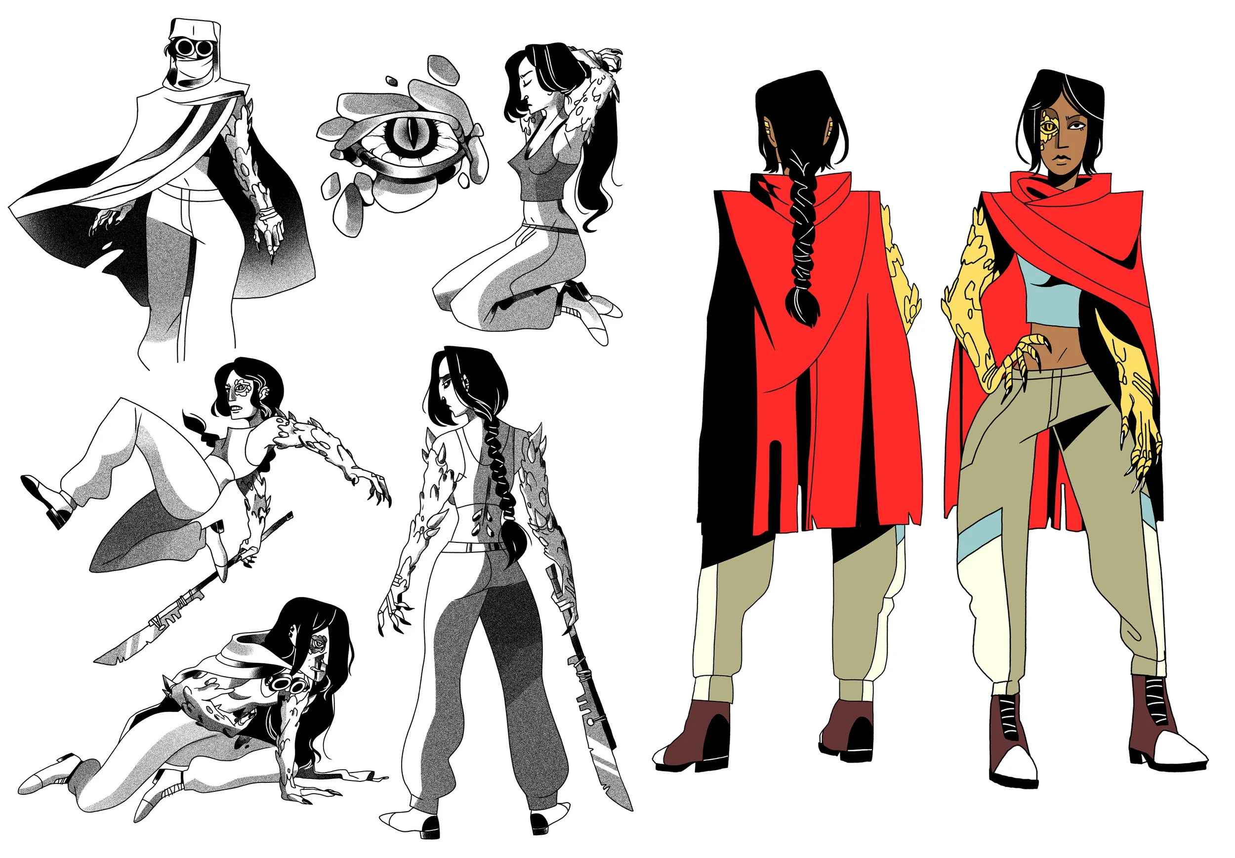 Environmental and character design for my original story, Anthropocene.
