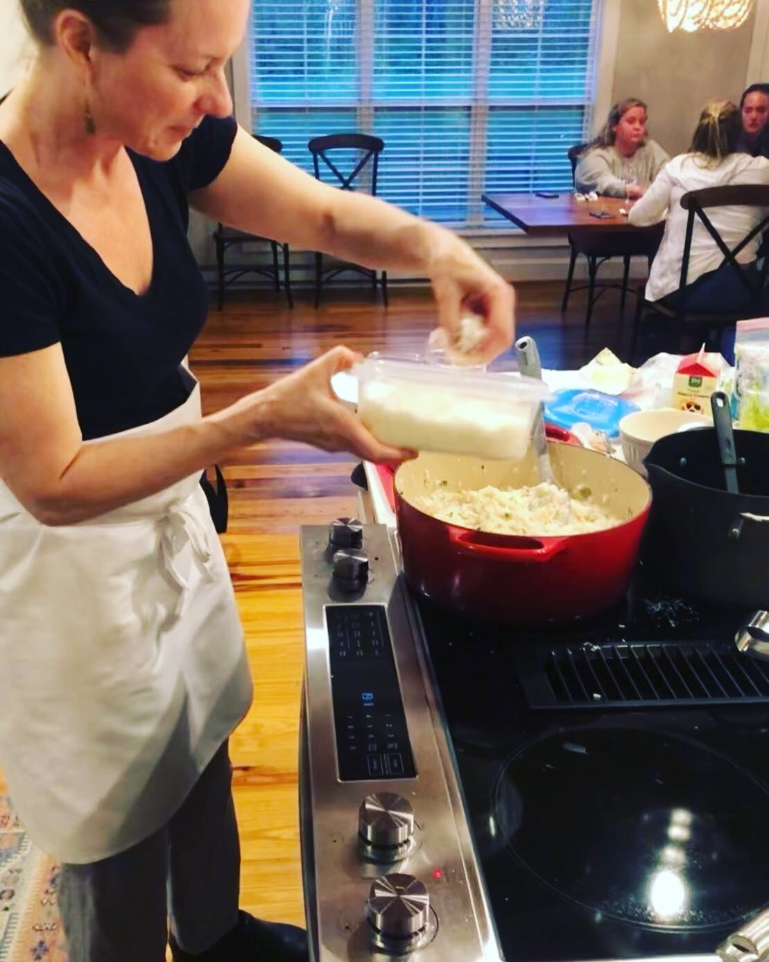 I like my risotto with plenty of Parmigiano Reggiano! What&rsquo;s your favorite kind of risotto? Straight up? Mushroom? I love making it the traditional way, on top of the stove, stirring and stirring. Crowd pleasing comfort food.