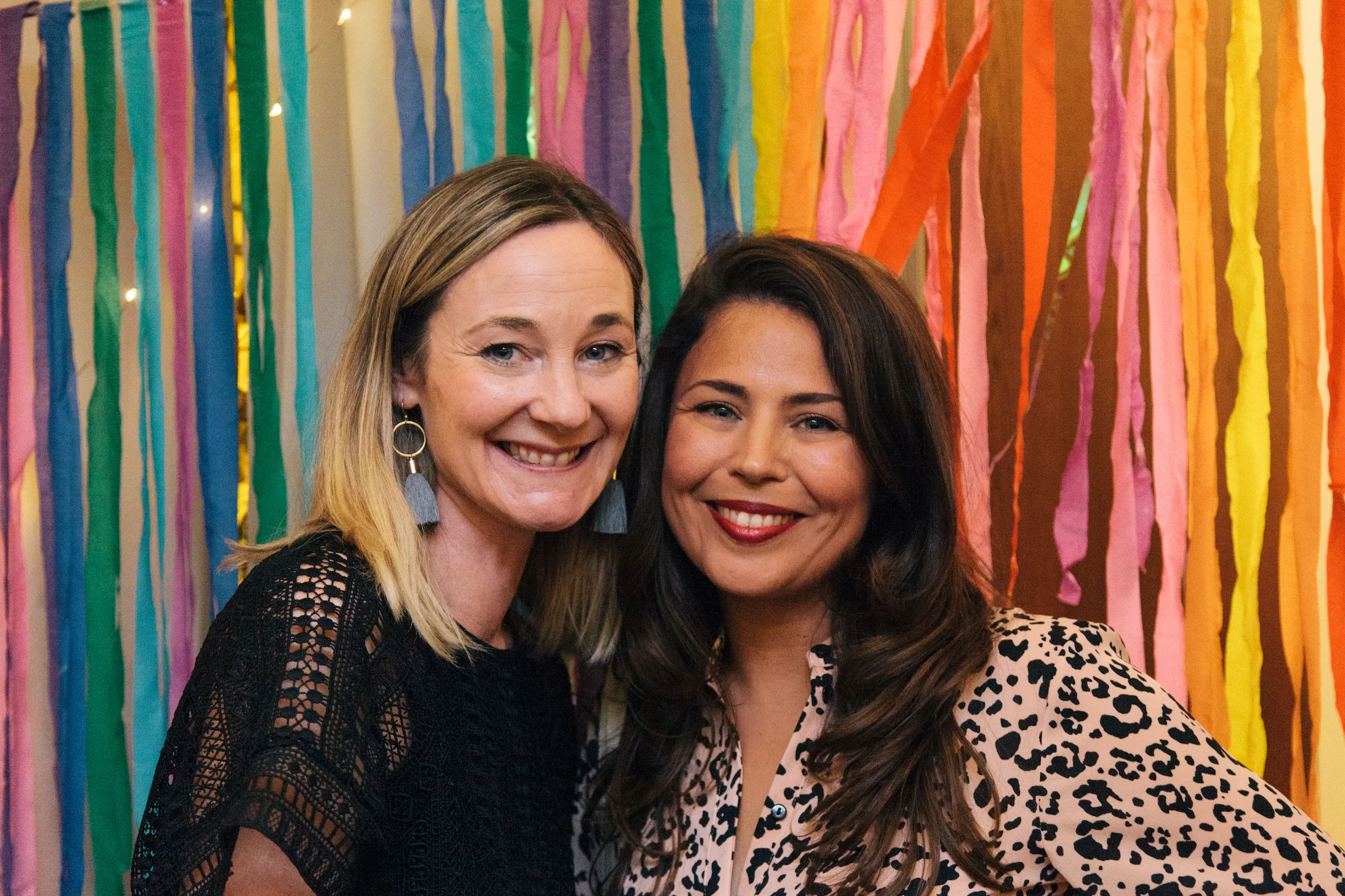 Ciara Elliott and me (demonstrating my blow dry from Shannon at StandenMay ), photo by Emily Gray Photography