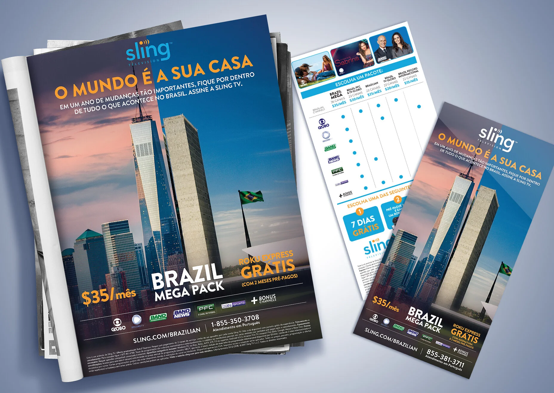 SlingTV Ad & Flyer