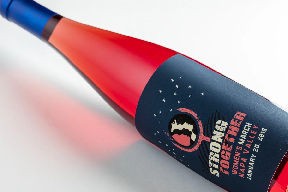 Women's March Napa Valley Rose Label