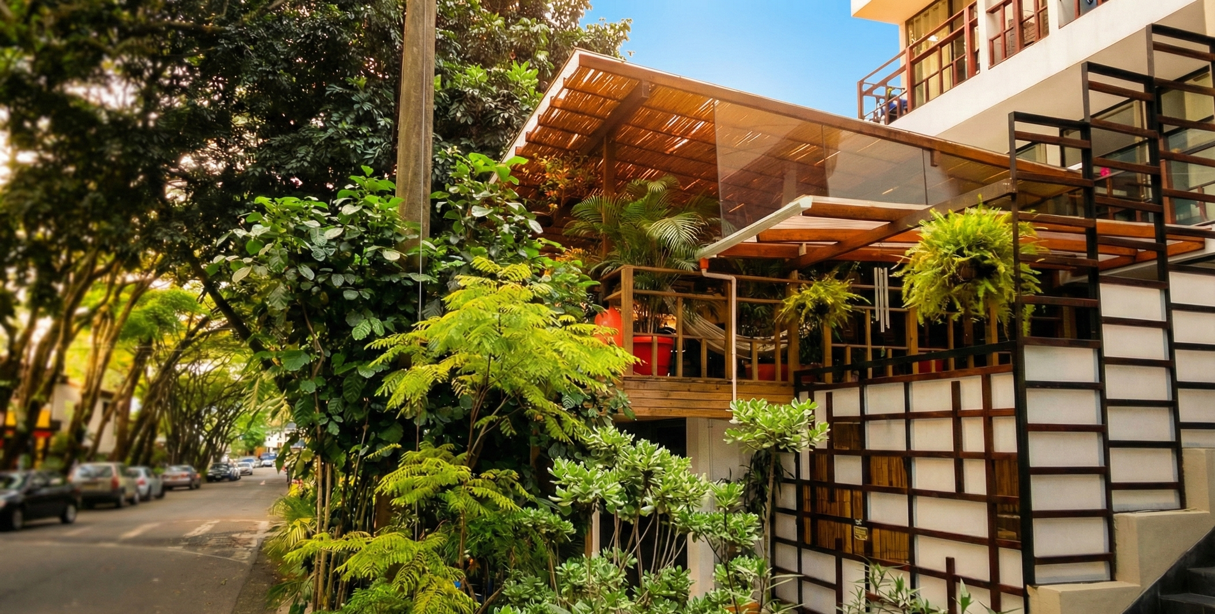 Located in the heart of Zona Rosa, just steps from Provenza.
At Casa Kiwi, you’ll find the perfect balance between social vibes and comfort: stylish private rooms, spacious dorms, a rooftop with plunge pool, full bar, hammock lounge and mini-theatre.