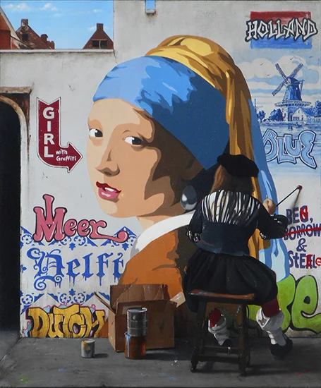 Girl with Graffiti
