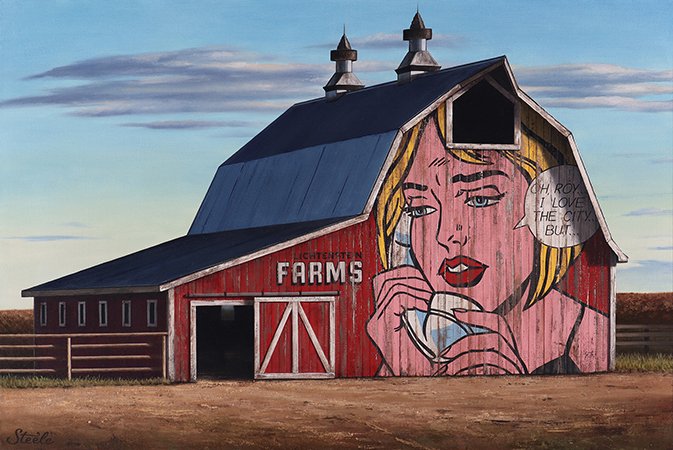 Oh Roy...I Love the City but SOLD 30 x 45 inches