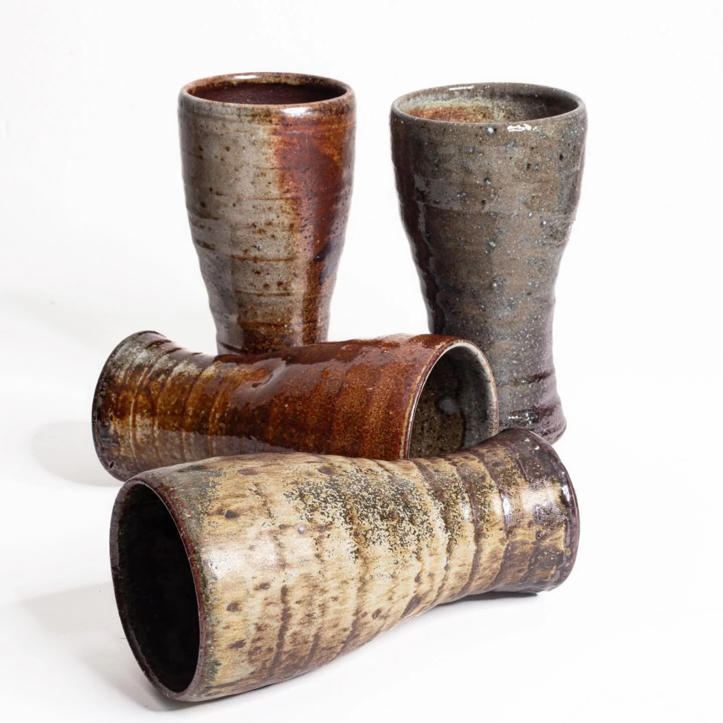 Nice surfaces on these iced tea tumblers, perfect for any summer drink!

Find these this weekend at the @claytonia_show!

@studio_maypop #icedtea #beer #pilsner #pottery #summer #durham #sodafired