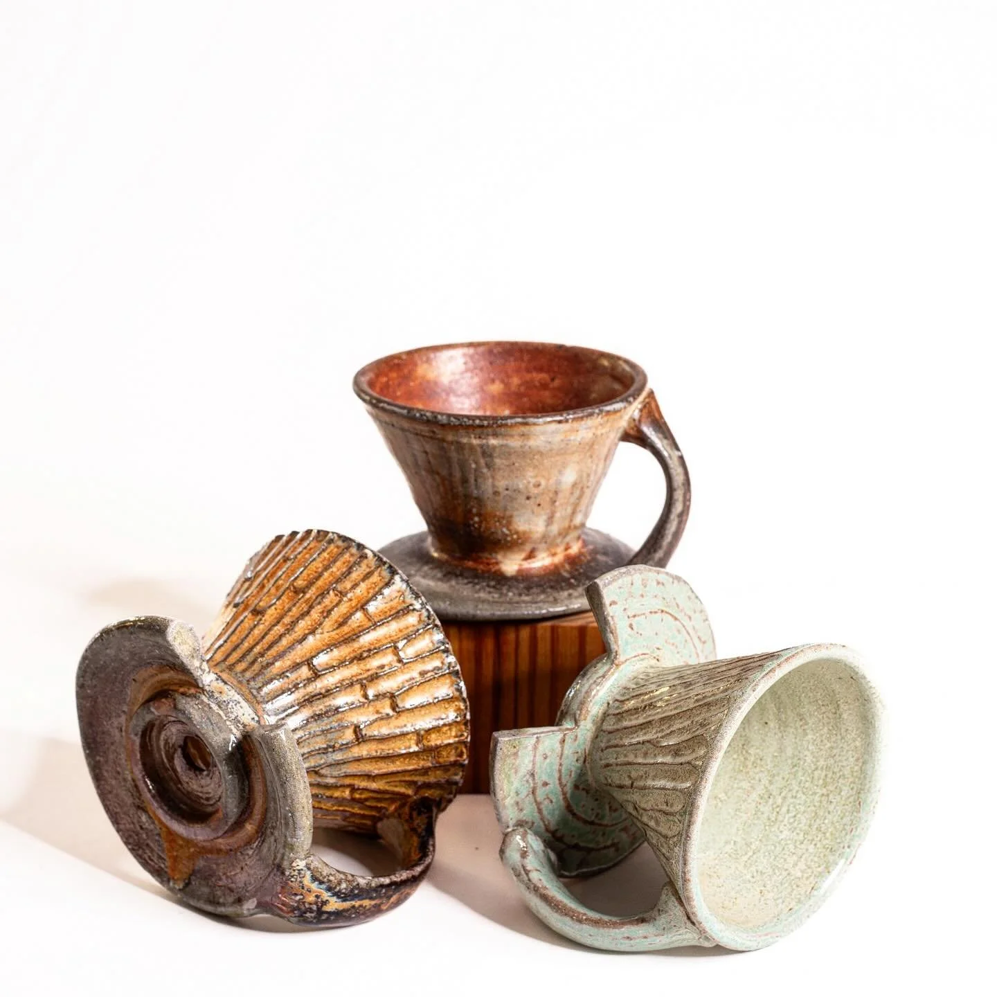 Bringing these coffee pour-overs to Centerfest this weekend! I&rsquo;m at booth C37, listed in the program as @studio_maypop. 

Looks like it&rsquo;s going to be a beautiful weekend, hope to see you there!

#centerfest @durham_arts #durham #madeinnc 